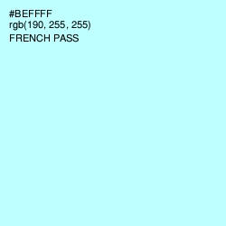 #BEFFFF - French Pass Color Image